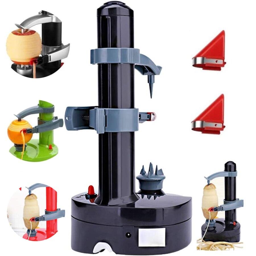 Multifunction Electric Peeler For Fruit Vegetables Automatic Stainless  Steel Apple Peeler Kitchen Potato Cutter Machine