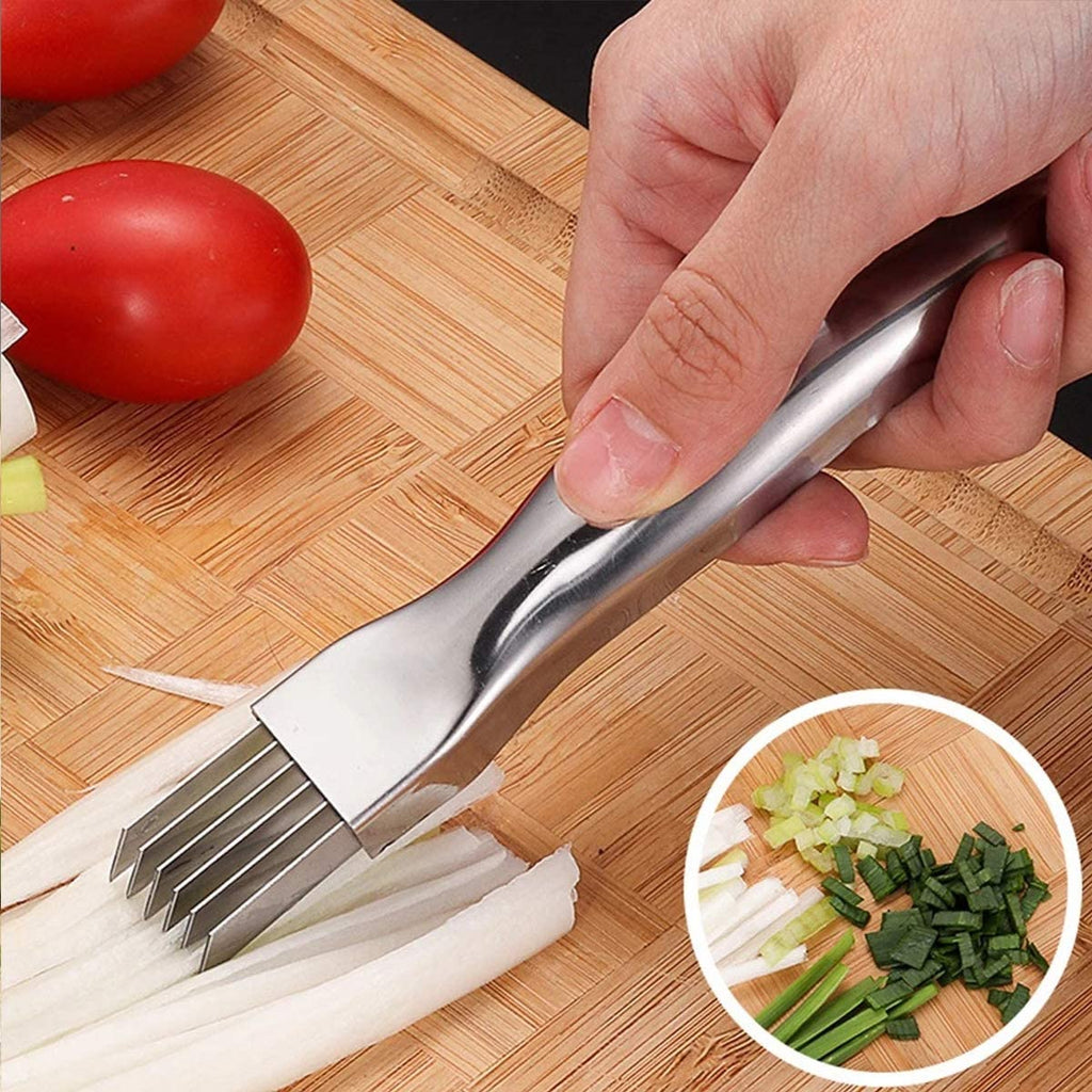 Manual Kitchen Wire Drawing Cutter Tool Peeler Green Onion Shredder Slicer