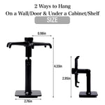 2Pcs Wall Hook for Hanging Kitchen Utensil Holder No Damage Wall Hooks Shelf Storage Without Nails Bathroom Towel Hang Keys