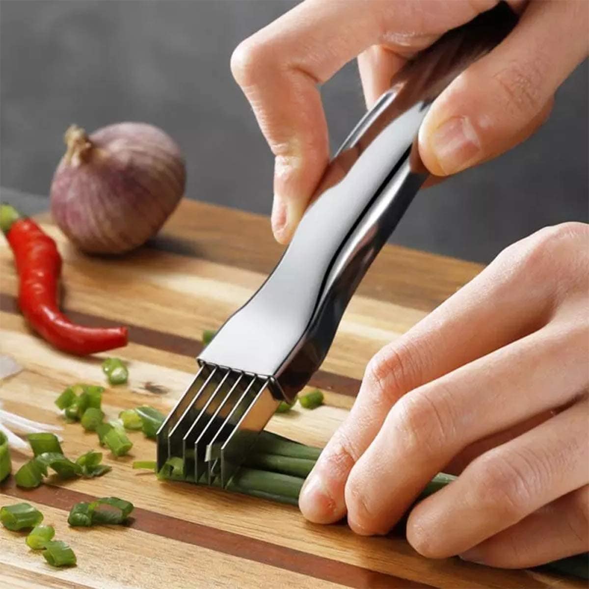 Chopped Green Onion Slicer Tool Sharp Shred Silk The Knife Stainless S –  LYHOE
