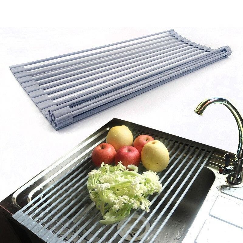 Roll-up Dish Drying Rack, Over-sink Dish Rack, Collapsible Multi-purpose  Dish Drainer