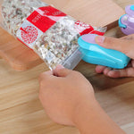 Mini Portable Handheld Bag Sealer Clip Machine Food Plastic Heat Sealer Reseals Snack Bags Kitchen Utensils Gadget Sealing Clip