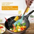 12/16Pcs Kitchen Silicone Cooking Utensil Set Black Wooden Spoons for Cooking Gadgets Spatula Holder Handle Heat Resistant Ladle - Image 5