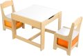 3 in 1 Wooden Kids Table and Chair Set,with Storage Drawer ,2 in 1 Tabletop Storage Space,Crafts,Drawing,Reading,Playroom，Kids Set for Ages 5-8 - Image 12