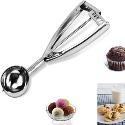 18/8 Stainless Steel Cookie Scoop for Baking - Medium Size - Durable Cookie Dough Scooper 1.5 Tablespoon