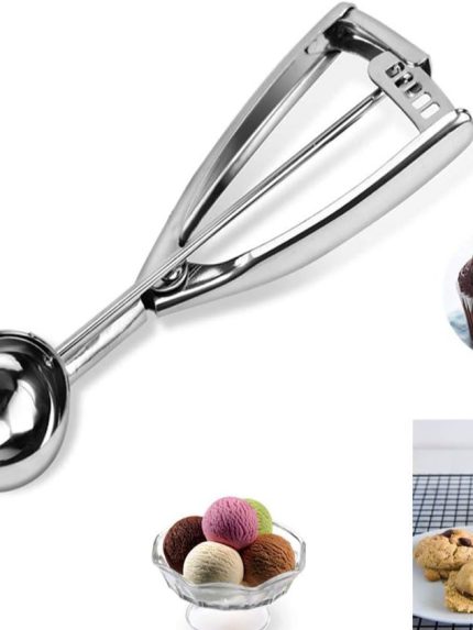 18/8 Stainless Steel Cookie Scoop for Baking - Medium Size - Durable Cookie Dough Scooper 1.5 Tablespoon