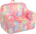ALIMORDEN Kids Ultra-Soft Snuggle Foam Filled Chair, Toddler Cuddly Sherpa Reading Couch for Boys and Girls, Pink - Image 11