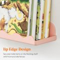 Lifewit Kids Bookshelf 2 Pack, 15" Acrylic Floating Shelves for Wall Mounted, Pink Clouds Nursery Book Toy Hanging Racks for Baby/Toddler/Children in Bedroom, Living Room Decor - Image 6