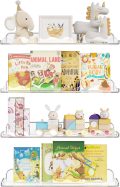 Lifewit Kids Bookshelf 2 Pack, 15" Acrylic Floating Shelves for Wall Mounted, Pink Clouds Nursery Book Toy Hanging Racks for Baby/Toddler/Children in Bedroom, Living Room Decor - Image 10