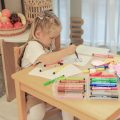 3 in 1 Wooden Kids Table and Chair Set,with Storage Drawer ,2 in 1 Tabletop Storage Space,Crafts,Drawing,Reading,Playroom，Kids Set for Ages 5-8 - Image 10