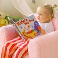 ALIMORDEN Kids Ultra-Soft Snuggle Foam Filled Chair, Toddler Cuddly Sherpa Reading Couch for Boys and Girls, Pink - Image 2