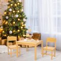 3 in 1 Wooden Kids Table and Chair Set,with Storage Drawer ,2 in 1 Tabletop Storage Space,Crafts,Drawing,Reading,Playroom，Kids Set for Ages 5-8 - Image 11