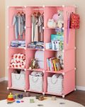 Baby Closet Organizer for Nursery: Durable Baby Wardrobe for Closet - Customizable Baby Armoire - Baby Dresser Closet Shelves - Waterproof Shelf Clothes Organizer w/Wall Fixation (White) - Image 8