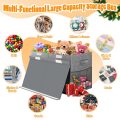 Large Toy Box, Collapsible Storage Bins with Lids, Toy Storage Organizer Toddler Bin Boxes for Kids, Boys, Girls, 25"x13"x16"Toy Chest Bin Box Baskets for Nursery, Living Room, Playroom, Bedroom, Grey - Image 5