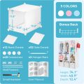 Baby Closet Organizer for Nursery: Durable Baby Wardrobe for Closet - Customizable Baby Armoire - Baby Dresser Closet Shelves - Waterproof Shelf Clothes Organizer w/Wall Fixation (White) - Image 6