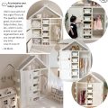 Kids Play Armoire Dress Up and Costumes Storage Closet, Open Hanging Wardrobe with Storage Bins, Baskets, Baby Clothes Organizer Cabinet for Bedroom, Children Pretend Dresser - Image 4