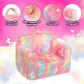 ALIMORDEN Kids Ultra-Soft Snuggle Foam Filled Chair, Toddler Cuddly Sherpa Reading Couch for Boys and Girls, Pink - Image 13
