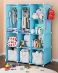 Baby Closet Organizer for Nursery: Durable Baby Wardrobe for Closet - Customizable Baby Armoire - Baby Dresser Closet Shelves - Waterproof Shelf Clothes Organizer w/Wall Fixation (White) - Image 9