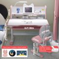 Children Desk and Chair Set Height Adjustable, Ergonomic Kids Study Table with Tilt Desktop, Storage Drawers, LED Light, Bookstand - Image 10