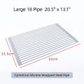 Dish Drying Rack Over Sink Multipurpose Portable Foldable Silicone Wrap Steel Dish Drying Rack Roll Up Drainer Kitchen Gadgets - Image 8