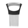 Food Slice Assistant Helper Kitchen Gadgets Tool Cutting Chopper Stainless Steel Fork Slicing Onion Vegetable Holder Slicer - Image 7