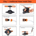 Garden Sprinklers for Yard Flexible Spray 360 Degree Rotating Water Sprinkler System for Lawn, Plant Park Grass Lawn Watering - Image 3