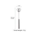 Semi-Automatic Hand Eggbeater Stirring Whisks Rotating Push Egg Beater Mixer Blending Tools Stainless Easy Use Kitchen Gadgets - Image 9