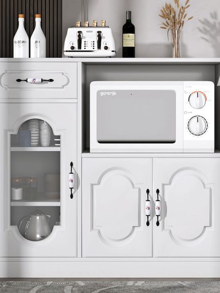 Kitchen Pantry Cabinet Storage Islands Cupboard for Living Room Dinning Room Sideboard Buffet Wine Cooler Adjustable Shelves