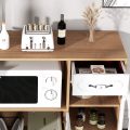 Kitchen Pantry Cabinet Storage Islands Cupboard for Living Room Dinning Room Sideboard Buffet Wine Cooler Adjustable Shelves - Image 2