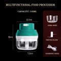 Mini Electric Food Processor Garlic Chopper Vegetable Cutter Beater Masher Onion Fruits Meat Salad Grinder with USB Charging - Image 9