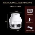 Mini Electric Food Processor Garlic Chopper Vegetable Cutter Beater Masher Onion Fruits Meat Salad Grinder with USB Charging - Image 2