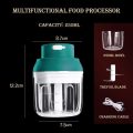 Mini Electric Food Processor Garlic Chopper Vegetable Cutter Beater Masher Onion Fruits Meat Salad Grinder with USB Charging - Image 6