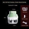 Mini Electric Food Processor Garlic Chopper Vegetable Cutter Beater Masher Onion Fruits Meat Salad Grinder with USB Charging - Image 11
