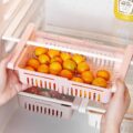 Retractable Fridge Drawer Organizer Food Fruit Containers for Refridge Organization Storage Shelf Refrigerator Drawers Basket