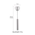 Semi-Automatic Hand Eggbeater Stirring Whisks Rotating Push Egg Beater Mixer Blending Tools Stainless Easy Use Kitchen Gadgets - Image 6