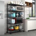Storage Shelving Organizer Heavy Duty Metal Storage Rack Units with Wheels, Adjustable Shelves Kitchen Pantry Closet Stand Rack