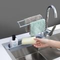 Telescopic Sink Storage Rack Kitchen Retractable Sink Drain Basket Adjustable Sink Organizer Kitchen Supplies Rag Brush Shelf - Image 2