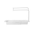 Telescopic Sink Storage Rack Kitchen Retractable Sink Drain Basket Adjustable Sink Organizer Kitchen Supplies Rag Brush Shelf - Image 6