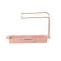 Telescopic Sink Storage Rack Kitchen Retractable Sink Drain Basket Adjustable Sink Organizer Kitchen Supplies Rag Brush Shelf - Image 8