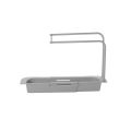 Telescopic Sink Storage Rack Kitchen Retractable Sink Drain Basket Adjustable Sink Organizer Kitchen Supplies Rag Brush Shelf - Image 5