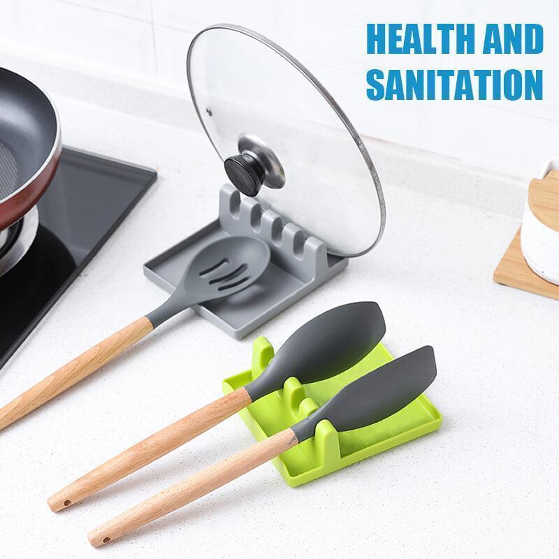 Utensil-Spoon-Rest-Kitchen-Utensil-Holder-for-Countertop-with-Drip-Pad-Heat-Resistant-Spoon-Holder-Spatula-1.jpg Utensil Spoon Rest Kitchen Utensil Holder for Countertop with Drip Pad Heat Resistant Spoon Holder Spatula Rack Kitchen Gadgets - Image 1