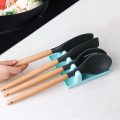 Utensil Spoon Rest Kitchen Utensil Holder for Countertop with Drip Pad Heat Resistant Spoon Holder Spatula Rack Kitchen Gadgets - Image 2