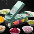 Vegetable Chopper with Container Salad Slicer Spiralizer Kitchen Gadgets Tools Accessories Household - Image 5