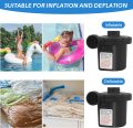 Electric Air Pump for Inflatables, Portable Inflator and Deflator, 110-120V / 12V DC Air Pump for Air Mattress, Pool, Boat, Inflatable Toys or Camping, with 3 Nozzle Attachments - Image 6