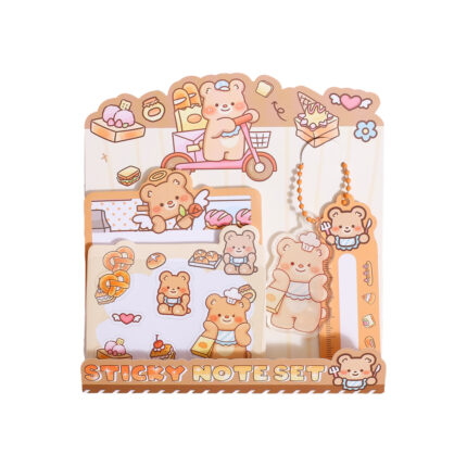 Set De Notas Adhesivas De Oso